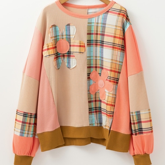 Sweaters - Colorful Patchwork Women's Sweater NIB